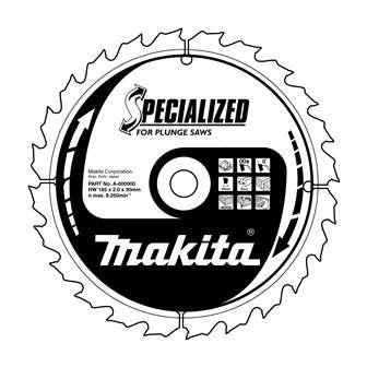 Pânză de ferăstrău pentru lemn MAKITA SPECIALIZED 160x2,2x20 mm 28 dinți pentru ferăstrău plonjat B-09260