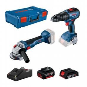 Set Bosch Professional: polizor unghiular fără fir GWS 18V-10 + șurubelniță combinată fără fir GSB 18V-50 + 1x baterie 2,0 Ah + 1x baterie 5,0 Ah în XL-BOXX 0615990M9K