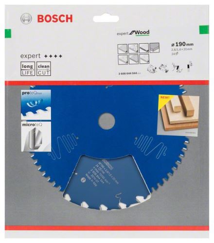 Pânză de ferăstrău BOSCH Expert pentru lemn 190 x 20 x 2,6 mm, 24 2608644044