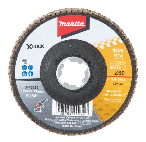 MAKITA disc lamelă X-Lock 125x22,23 mm Z60 Zirkon D-76015