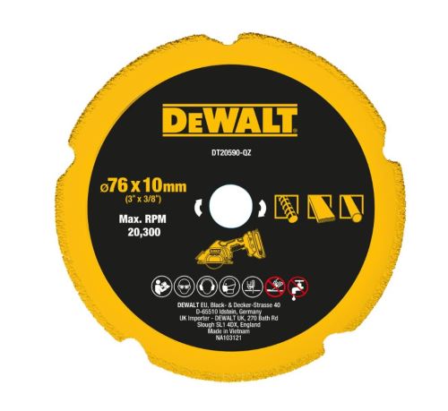 Disc multimaterial DeWALT Diamond, 75 mm DT20590