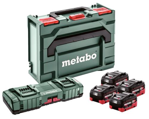 METABO Set de baza (incarcator + baterii) 18V / 4 x LiHD 5.5 Ah + ASC 145 DUO + carcasa 685180000