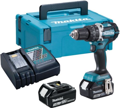 Șurubelniță cu impact fără fir Makita Aku Li-ion LXT 18V 3.0 Ah, Makpac DHP484RFJ