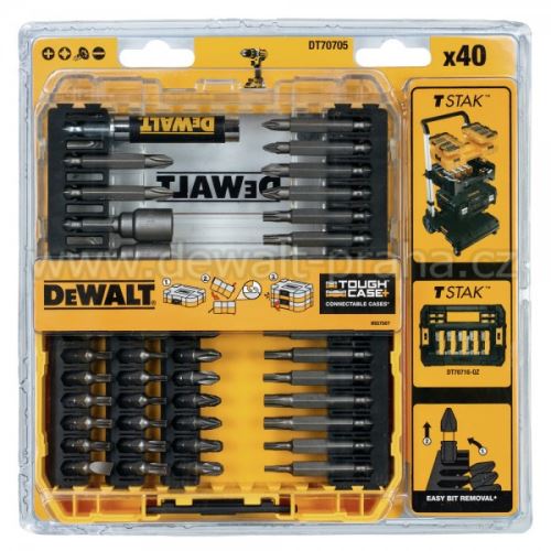 Set de biți DeWALT (45 buc) DT70705