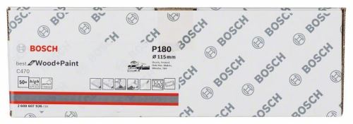 Hârtie abrazivă BOSCH C470, (50 buc) 115 x 230 mm, 180 2608607936