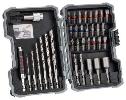 Set de burghie și burghie BOSCH 35 de bucăți pentru lemn 2607017566