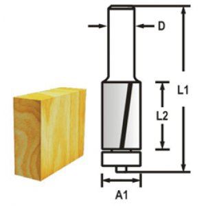 MAKITA Dispozitiv de tăiere canelare 2 tijă de tăiere 6 mm, 12,7x26x69 mm D-47715