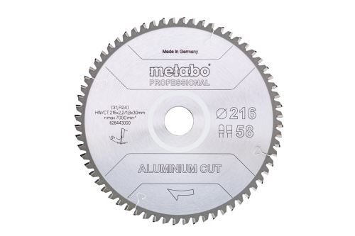 Pânză de ferăstrău METABO 216 x 30 mm, 58 dinți 628443000