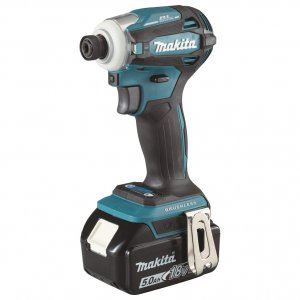 MAKITA Șurubelniță cu impact fără fir 1/4" Li-ion LXT 18V/5.0Ah, Makpac DTD172RTJ