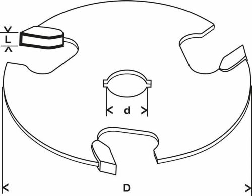 Disc de tăiat BOSCH 8 mm, D1 50,8 mm, L 4 mm, G 8 mm 2608629387