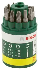 Set de 10 bucăți de șurubelniță BOSCH 2607019452