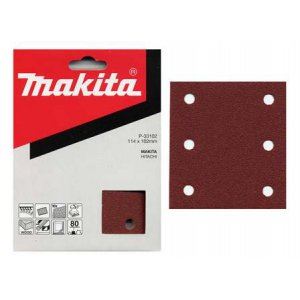 Hârtie șlefuită MAKITA 114x140 mm K80, 50 buc P-36619