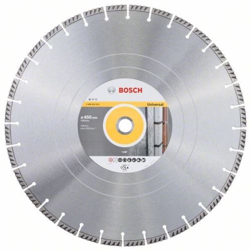 Disc de tăiere cu diamant BOSCH Standard pentru universal 450 × 25,4 450x25,4x3,6x10mm 2608615074