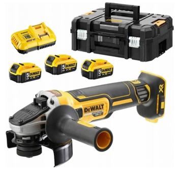 Polizor unghiular cu acumulator DEWALT 125mm 3 x 5.0 AH DCG405P3