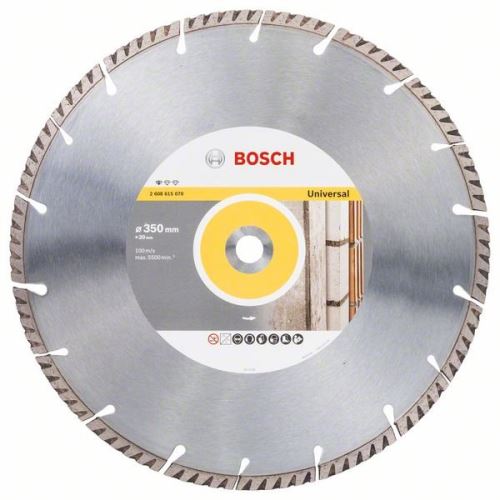 Disc de tăiere cu diamant BOSCH Standard pentru universal 350 × 20 350x20x3,3x10mm 2608615070