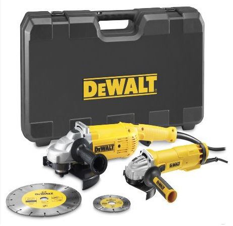 DEWALT Set polizoare unghiulare 230 + 125 mm DWE492SDT