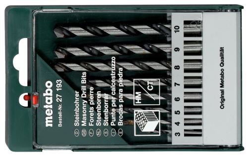 METABO Set de găurit piatră HW (8 buc) 627193000