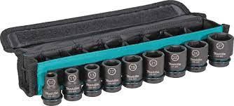 MAKITA set chei tubulare 1/2" pătrat IMPACT BLACK 8 buc E-16601