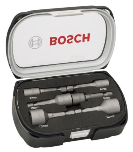 Set chei tubulare BOSCH 6 piese (50 x 6,7,8,10,12,13mm) - DIY 2607017569