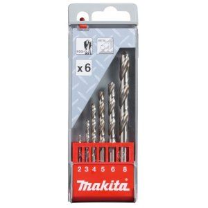 Set burghie metal MAKITA HSS-G 1.5/2/2.5/3/3.2/3.5/4/4.5/5/5.2/5.5/6/6.5 mm , 13 buc D-54019