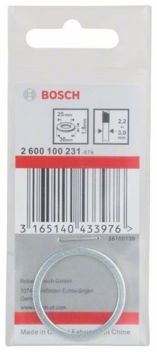 BOSCH Inel de reducere pentru pânze de ferăstrău 30 x 25 x 1,8 mm 2600100231