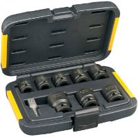 DeWALT Set chei tubulare + reducere de la 1/4˝ la 1/2˝ (9 buc.) DT7507