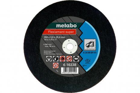 METABO Disc abraziv Flexiamant SUPER 400 x 3,0 x 25,4 otel, TF 41 616215000