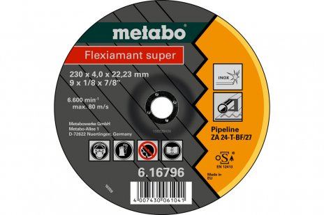 METABO FLEXIAMANT SUPER 180X4.0X22.23 TUBA, SF27 61679500