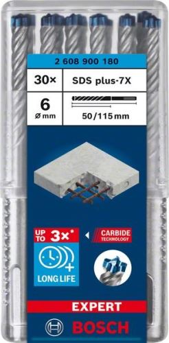 Burghiu BOSCH EXPERT SDS plus-7X, 6x50x115 30 buc 2608900180