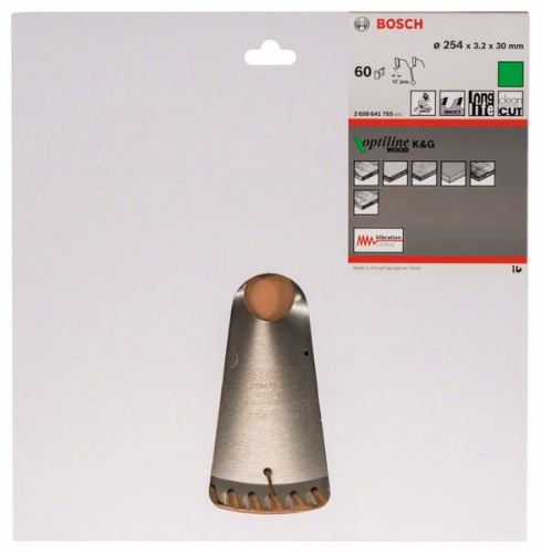 BOSCH Pânză de ferăstrău Optiline Wood 254 x 30 x 3,2 mm, 60 2608641765