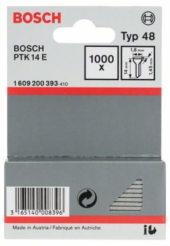 Cuie BOSCH, tip 48 1,8 x 1,45 x 14 mm (1000 buc) 1609200393