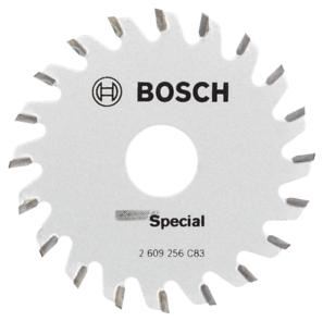 Pânză de ferăstrău circular BOSCH pentru ferăstrău circular cu plonjare și manual D = 65 mm; gaura = 15mm; Număr de dinți = 20 2609256C83