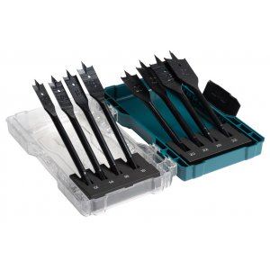 Set burghii plat pentru lemn MAKITA 8 buc 12-32 mm E-08698