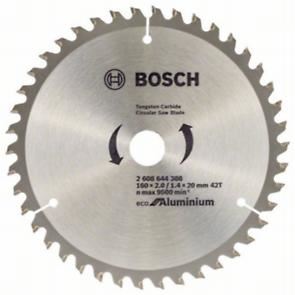 Pânză de ferăstrău BOSCH Eco pentru aluminiu 160x2,0/1,4x20 42T 2608644388