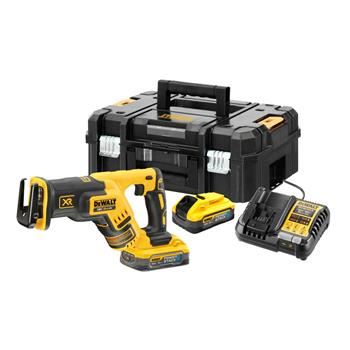 Ferăstrău alternativ fără fir DeWALT, baterie 2x 5Ah POWERSTACK DCS367H2T