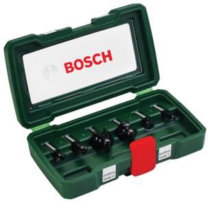 Set de freze din carbură BOSCH din 6 piese (Ø tijă 8 mm) 2607019463