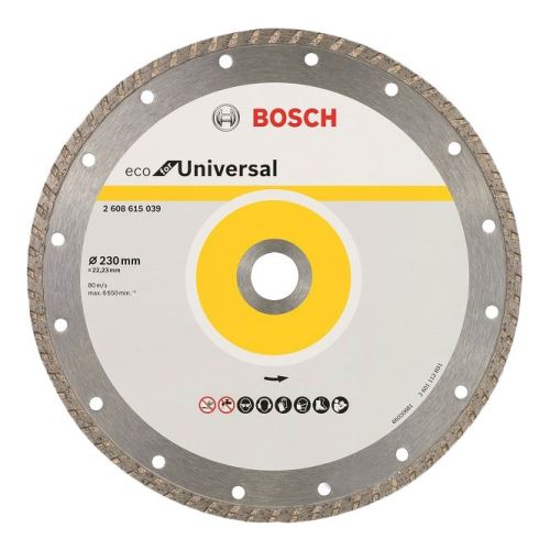 Disc de tăiere cu diamant BOSCH ECO pentru universal 230x22,23x3,0x7 2608615039