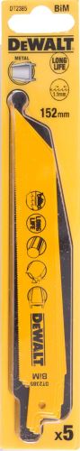 Pânză de ferăstrău DeWALT pentru metal și tablă, 152 mm (5 buc) DT2385