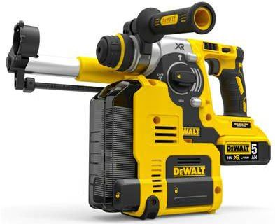 Ciocan fără perii DeWALT 18 V XR Li-Ion cu sistem integrat. prin aspirare DCH275P2