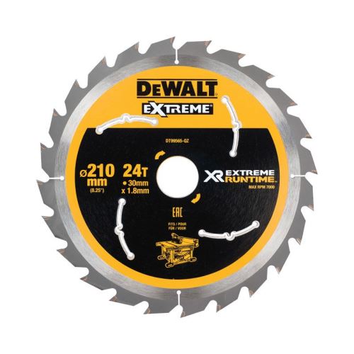 Pânză de ferăstrău DeWALT (ideal pentru ferăstraie FLEXVOLT), 210 x 30 mm, 36 dinți DT99566