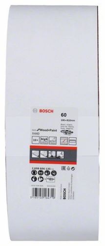 Set curea șlefuit BOSCH 10 bucăți X440 100 x 610 mm, 60 2608606135