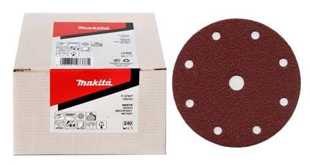 Hârtie șlefuită MAKITA Velcro 150 mm 6 găuri K400, 50 buc P-37649