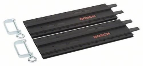 BOSCH șină de ghidare din plastic din 2 piese cu cleme de tâmplărie cu șurub 700 mm (2x 350 mm) 2609255732