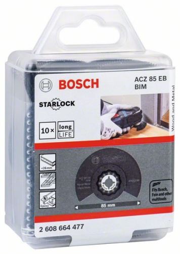 Pânză de ferăstrău segmentată BOSCH RB - 10 buc ACZ 85 EB 85 mm 2608664477