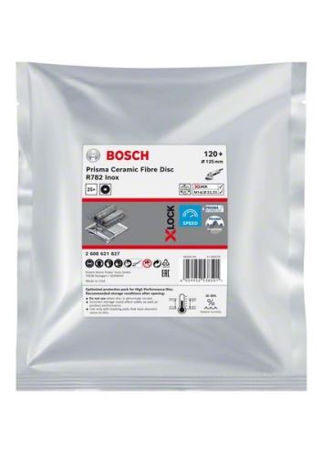 Disc fibră BOSCH EXPERT PRISMA X-LOCK R782,125,P120,25 buc 2608621827