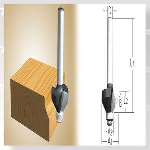 Freza MAKITA pentru margini teșite 45st. D-09488