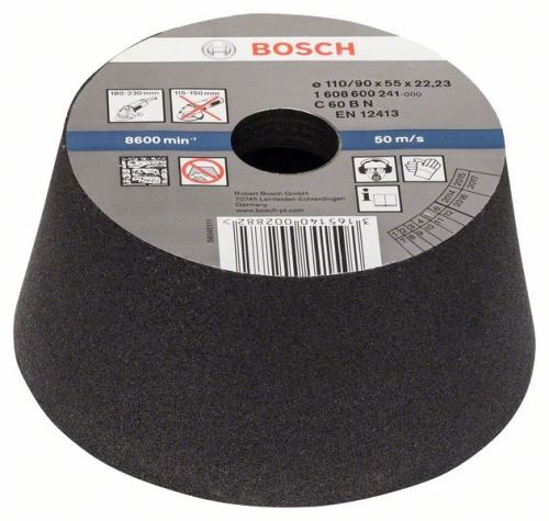 BOSCH Vas de șlefuit, conic - piatră/beton 90 mm, 110 mm, 55 mm, 60 1608600241