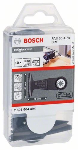 Pânză de ferăstrău BOSCH PAII65 APB 50 x 65 mm (10 buc) 2608664494