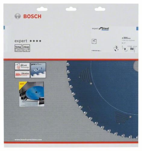 Pânză de ferăstrău circular BOSCH Expert pentru oțel 355 x 25,4 x 2,6 mm, 80 2608643062