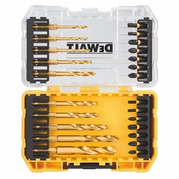 Set de burghie de șurubelniță și burghie pentru metal DeWALT FLEXTORQ (24 buc) DT70748T